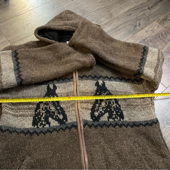 Rocky Mountain Outfitters Wool zip up sweater hooded micro fleece lining XXL - Picture 6 of 14